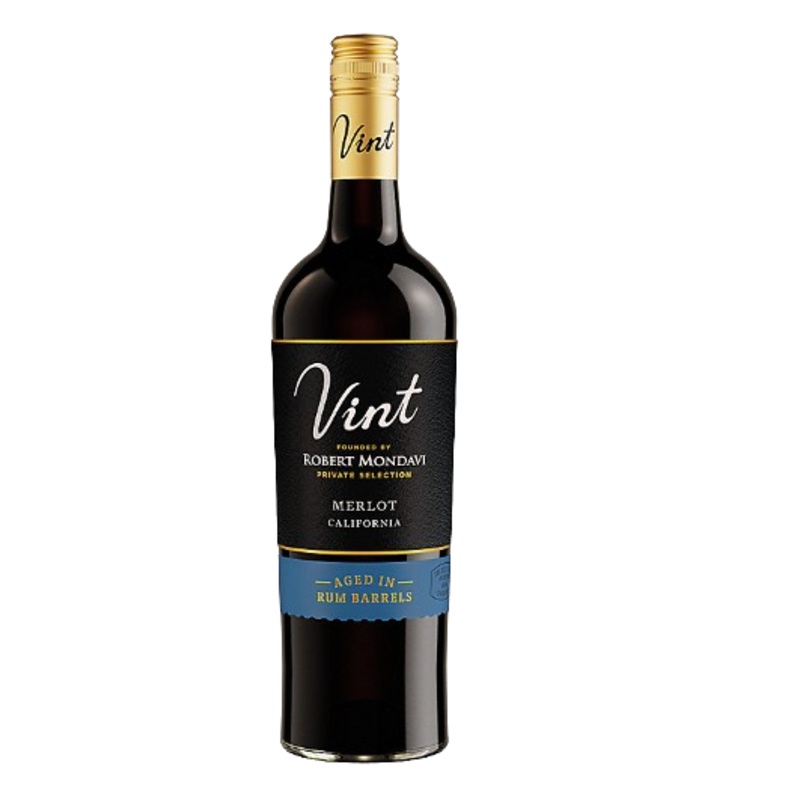 Vint Merlot Rum Barrel Robert Mondavi Private Selection 750 ML
