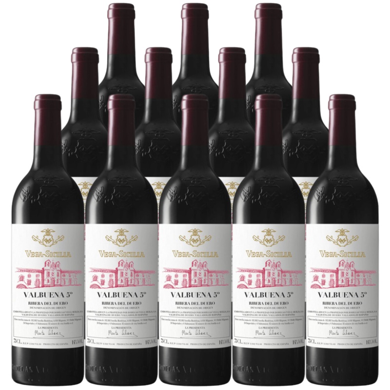 Vega Sicilia Ribera Del Duero Valbuena 5 2019 750 ML (12 Bottles)