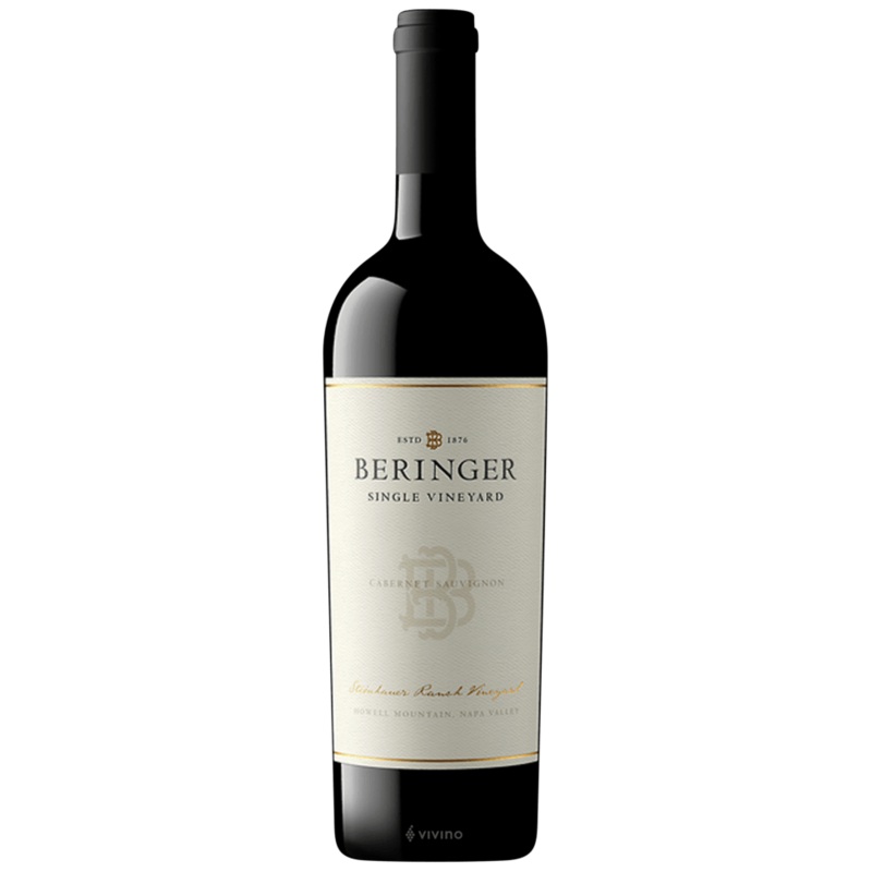 Beringer Vineyards Single Vineyard Cabernet Sauvignon Steinhauer Ranch Vineyard Howell Mountain 2018 750 ML